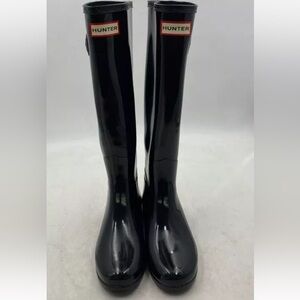 Hunter Black Tall Rain Boots Women's Size 5
